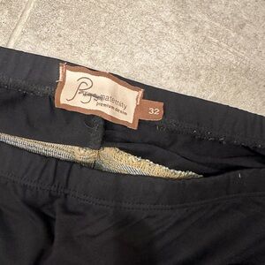 PAIGE Black Maternity Flare Jeans